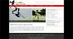 Desktop Screenshot of cosmicsportscentre.com