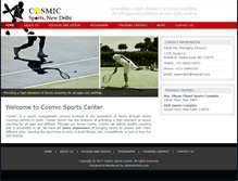 Tablet Screenshot of cosmicsportscentre.com